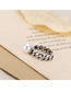 Fashion Silver Pearl Chain Alloy Hollow Open Ring