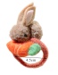Fashion Khaki Plush Hit Color Bunny Child Hair Clip