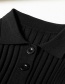 Fashion Photo Color Single-breasted Polo Collar Knit Dress