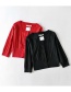 Fashion Red Small Square Collar 7-point Sleeve Sweater Sweater