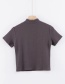 Fashion Gray Half Turtleneck Zip T-shirt