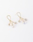 Fashion Golden  Silver Pin Colored Diamond Geometric Cross Stud Earrings
