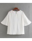 Fashion White Bow Lace Collar Shirt