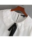 Fashion White Bow Lace Collar Shirt