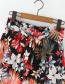 Fashion Photo Color Flower Print Belt Shorts