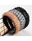Fashion Black Thin Sponge Handmade Beaded Wide-edge Hair Hoop