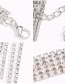 Fashion Golden Alloy Diamond Tassel Necklace