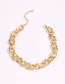 Fashion Golden Alloy Chain Skeleton Necklace