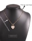 Fashion Golden Love Lock Necklace With Diamonds