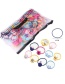 Fashion Flower Quicksand Series-20 Pack Tassel Love Bunny Crown Flower Children Hair Rope
