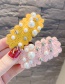 Fashion Red Knitted Wool Pearl Hair Clip