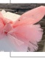 Fashion Korean Pink Mesh Ball Bow Child Hairpin