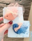 Fashion Blue Bird Net Yarn Hit Color Children's Hairpin