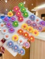 Fashion Orange Series Resin Small Daisy Flower Hit Color Child Hair Clip