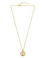 Fashion Golden 18k Gold Plated Virgin Necklace With Diamonds