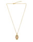 Fashion Golden Diamond-shaped Oil-studded Geometric Necklace