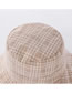 Fashion Beige Checkered Foldable Fisherman Hat