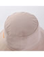 Fashion Caramel Colour Letter Embroidered Cotton Fisherman Hat