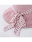 Fashion Beige Polka-dot Cotton Linen Bow Hat