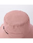 Fashion Pink Smiley Letter Embroidered Three-dimensional Cotton Fisherman Hat