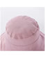 Fashion Pink Striped Fisherman Hat On Both Sides