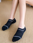 Fashion Light Grey Large Heel Waist Cotton Invisible Socks