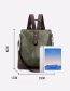 Fashion Light Grey Multifunctional Backpack With Zipper And Contrast Stitching
