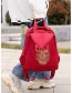 Fashion Red Antler Print Waterproof Backpack