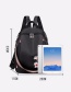 Fashion Black Plum Embroidered Backpack