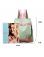 Fashion Pink Anti-theft Waterproof And Wear-resistant Rabbit Ears Contrast Color Backpack