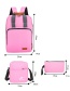 Fashion Pink Canvas Monogram Backpack