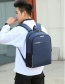 Fashion Blue Letter Print Men's Backpack