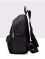Fashion Black Waterproof Nylon Rhombus Contrast Color Backpack