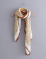 Fashion White Contrasting Color-block Print Scarves And Shawls