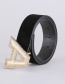 Fashion Black Alphabet Diamond Belt