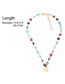 Fashion Color Mixing Dripping Eye Lock Alloy Necklace