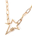 Fashion Stars Golden Pentagram Carabiner Alloy Necklace