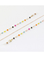 Fashion Golden Colorful Crystal Handmade Alloy Glasses Chain