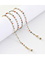 Fashion Color Small Colored Beads Non-slip Handmade Alloy Glasses Chain