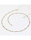 Fashion Color Small Colored Beads Non-slip Handmade Alloy Glasses Chain
