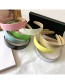 Fashion Fluorescent Yellow Patent Leather Smooth Non-slip Hair Hoop