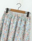 Fashion Photo Color Flower Print Skirt