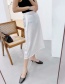 Fashion Photo Color Side Zip Skirt