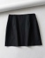 Fashion Photo Color Zip Irregular Skirt
