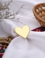 Fashion Golden Alloy Serrated Heart Ring