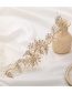 Fashion Golden Flower Crystal Beaded Headband With Diamonds