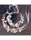 Fashion Silver Shell Flower Diamond Beaded Headband
