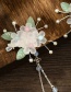 Fashion White Leaf Flower Fringed Hairpin