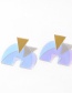 Fashion Triangle Color Colorful Sequin Geometric Earrings