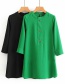 Fashion Green Cropped Sleeve Dress
